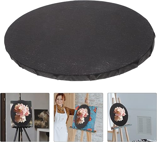 Miniatura 2 de 1 lienzo ovalado negro para pintar marcos de arte de bricolaje, pintura al óleo y agua, marco de pintura con lienzo negro con marco de artes,