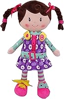 Snuggle Stuffs Sugar Snap 15" Plush Learn to Dress Doll - Montessori Fine Motor Skills Toy for Toddlers 2+ Girls