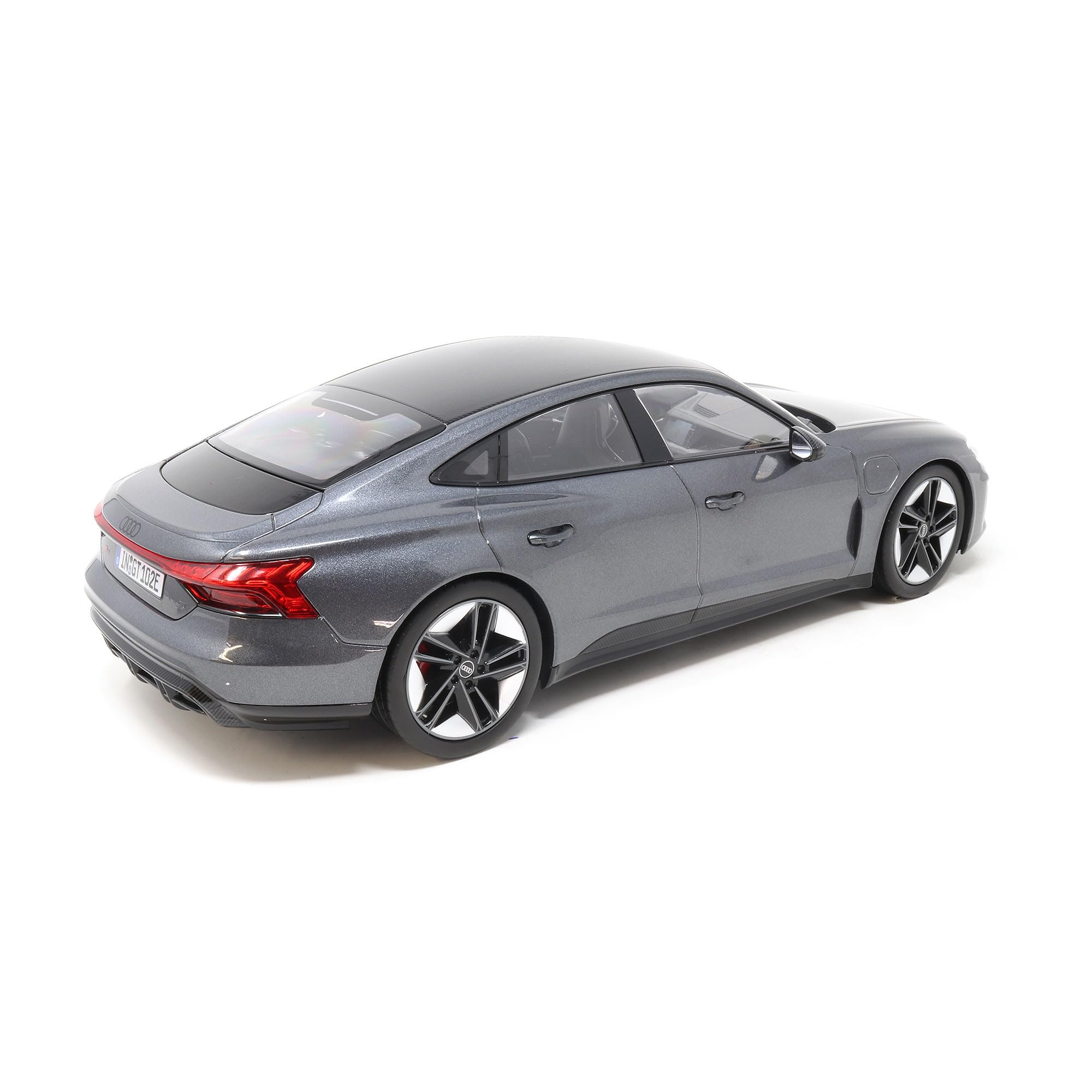 OPO 10 - Model car compatible with Audi RS e-tron GT 2021 Grey metallic scale 1:18 Norev - 120051 - Image 3