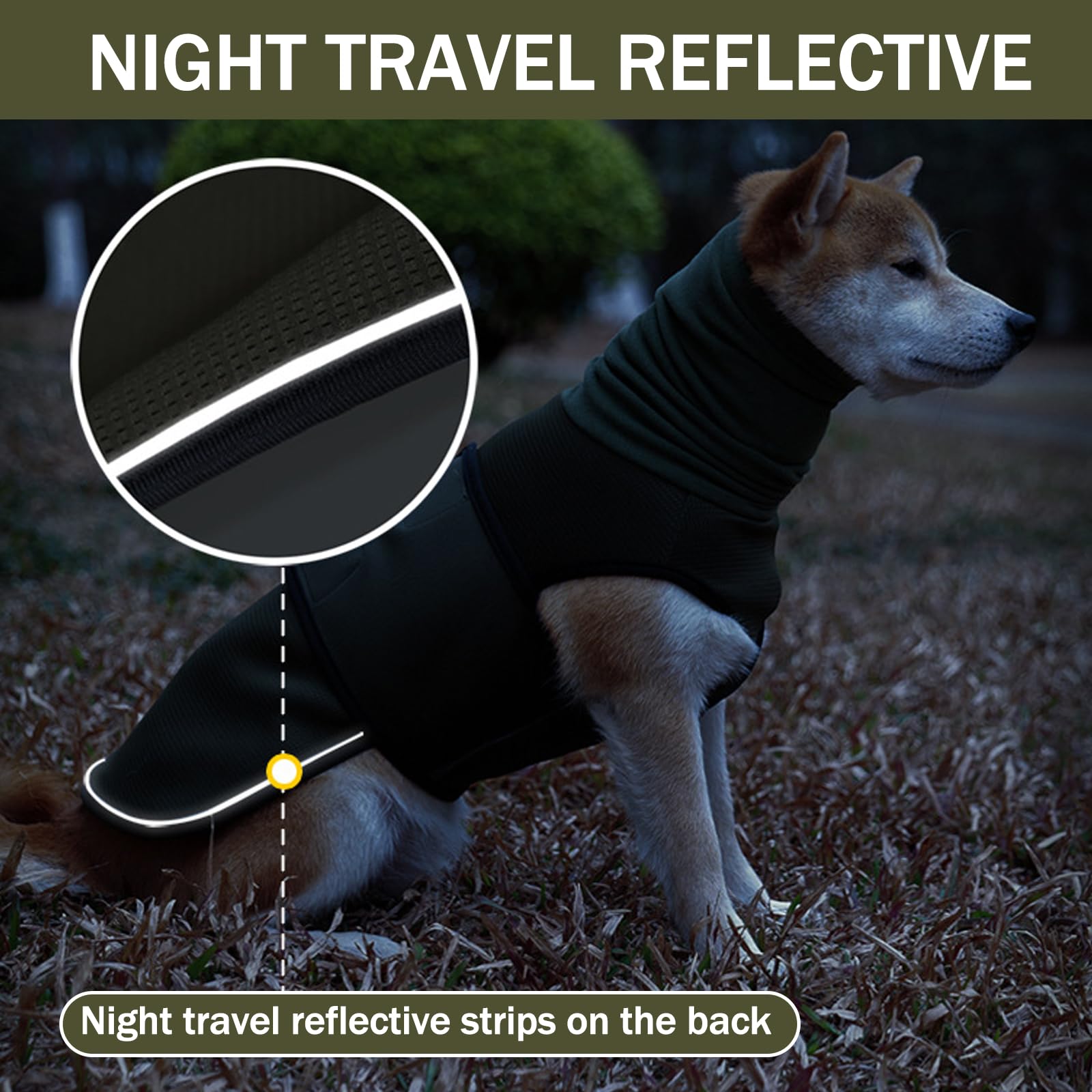 Cappotto Anti Ansia Cane, Cappotto Calmante, Giacca Antistress Regolabile con Cappuccio per Cani