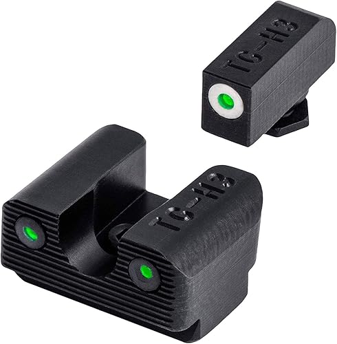 Miniatura 8 de TRUGLO Tritium Pro - Miras nocturnas, compatibles con modelos de pistola Glock, juego de mira delantera y trasera compacta y duradera que brilla
