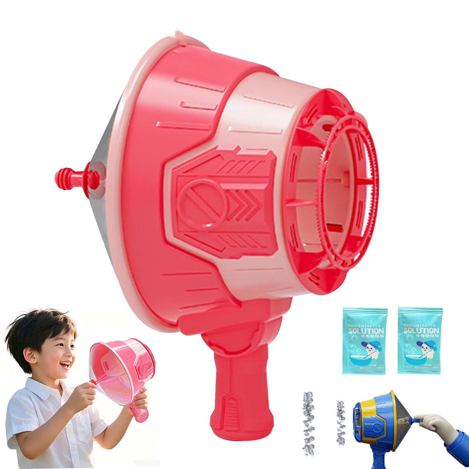 Handheld Toy Air Cannon, Air Cannon Gun (Pink)