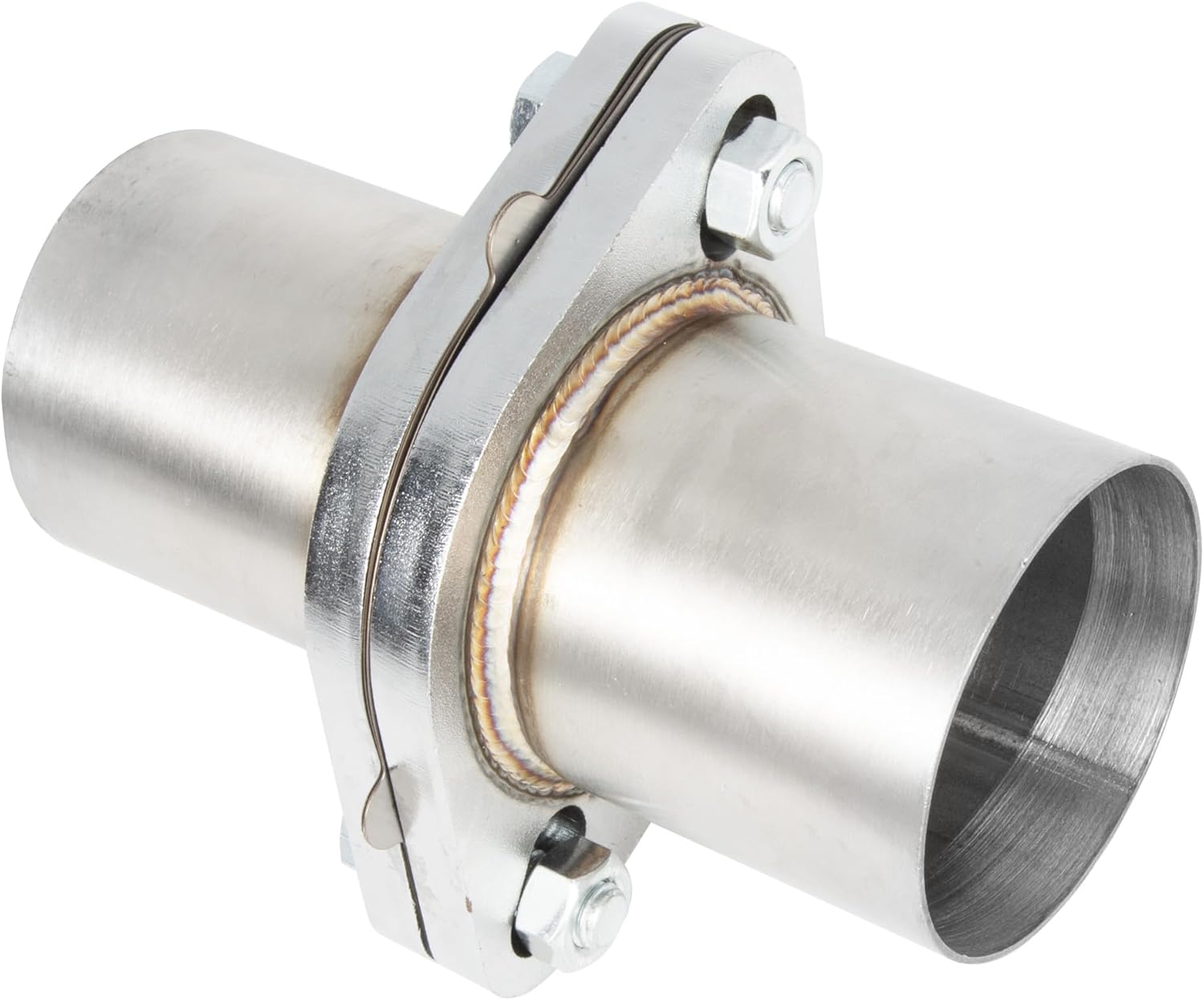 Exhaust Flange Repair Pipe Kit, 2.5" ID/63mm to 2.5" OD with Stainless Steel Gasket and 2 Bolt, Quick Fix Flange Pipe Joint, Universal Fitment