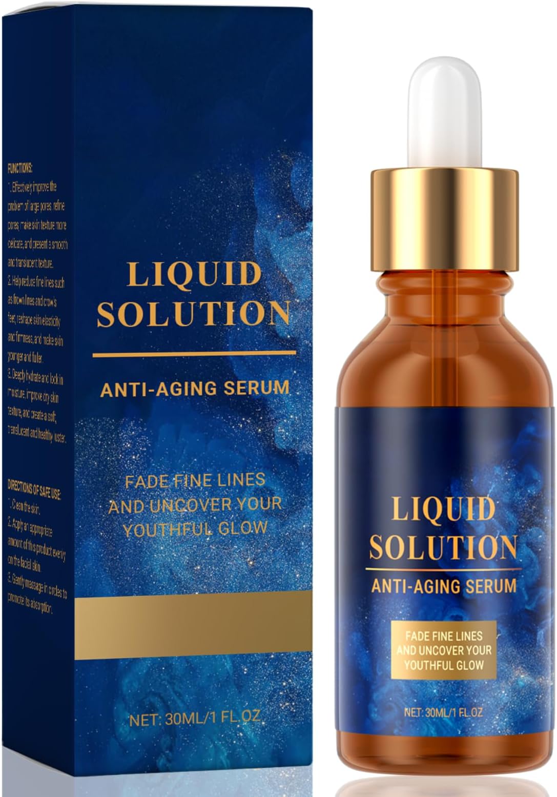 Olavita Liquid Solution Serum - Olavita Liquid Solution Anti Aging Serum - Reducing Fine Lines & Wrinkles, Stock Solution Facial Serum for Women - Moisturizing,Even Skin Tone
