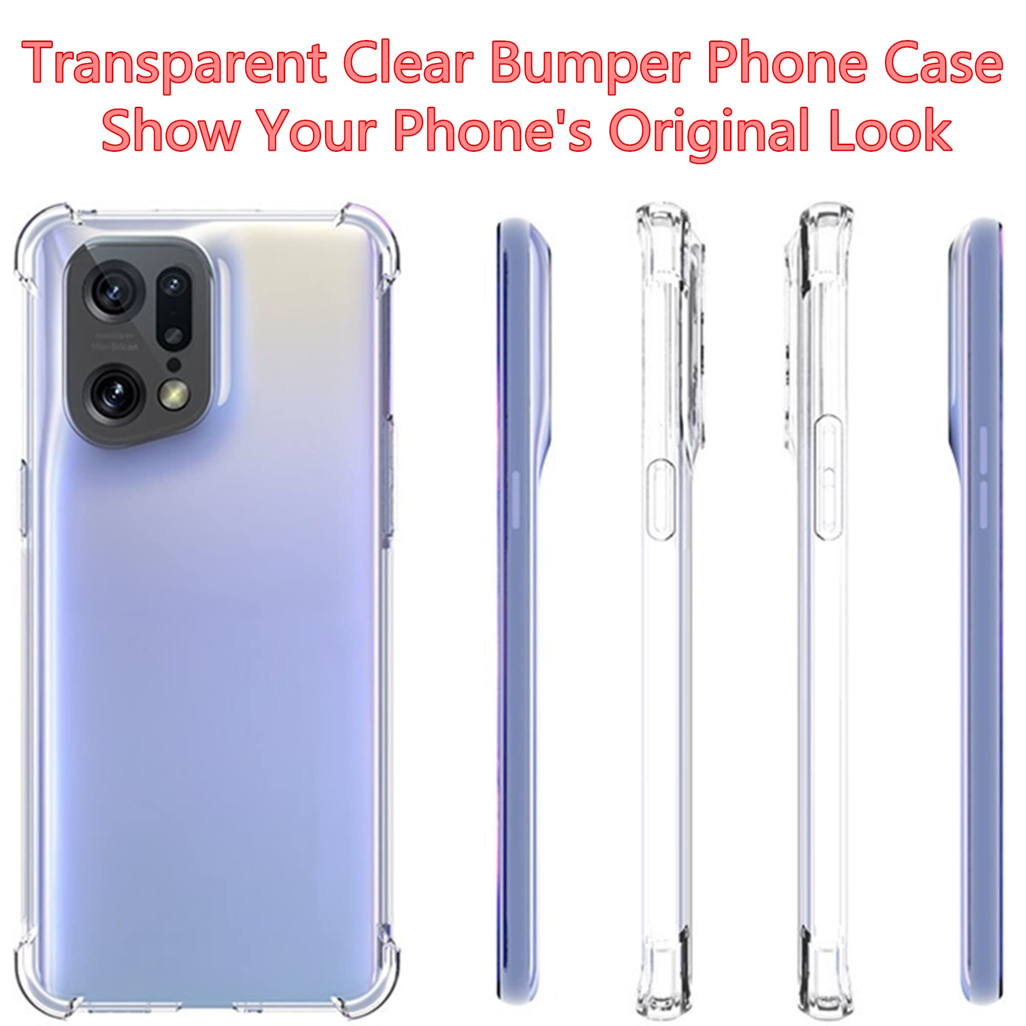 Cover Custodia Trasparente In TPU Silicone Morbido Per Oppo Find X5 Pro 5G