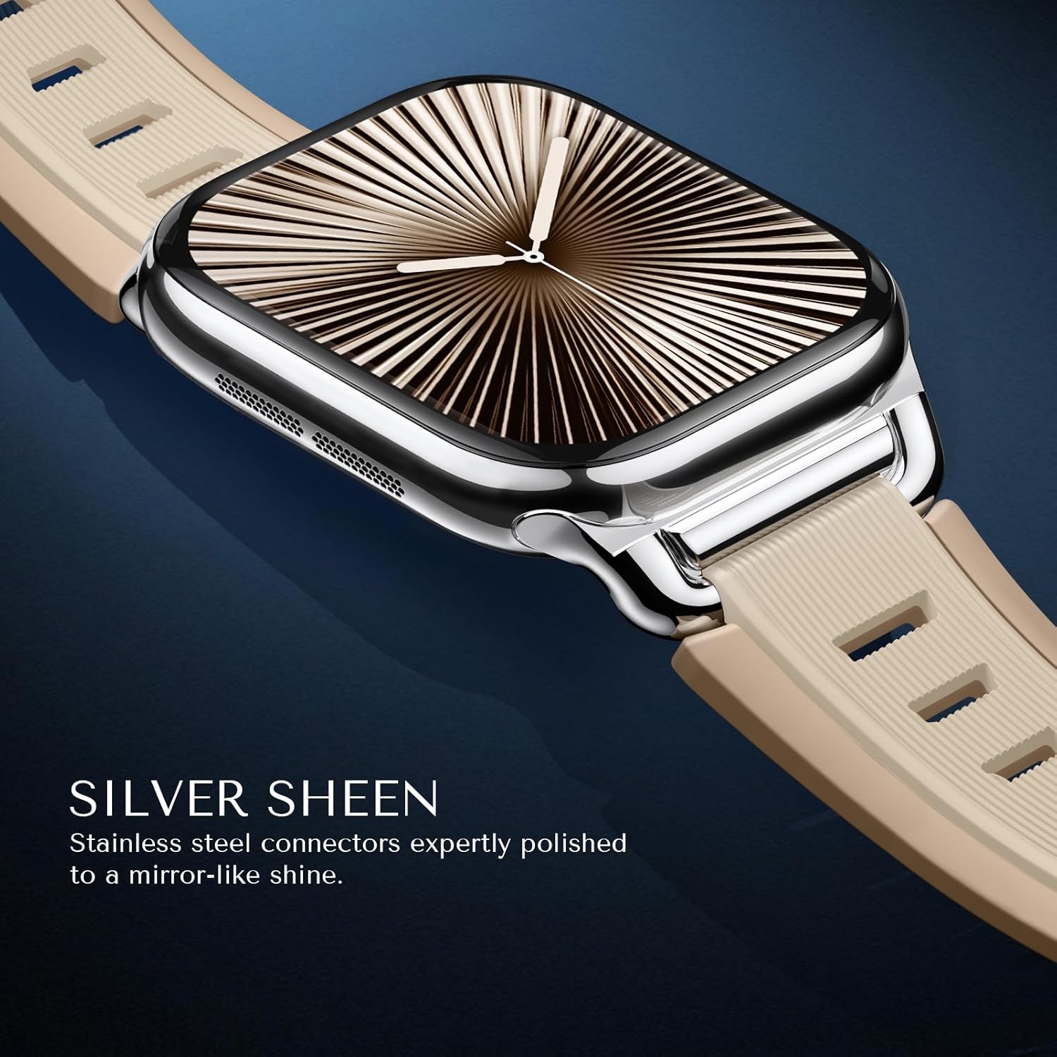 Suitisbest Bands Compatible with Apple Watch Bands for Women 38mm 40mm 41mm 42mm 44mm 45mm 46mm 49mm Men, Waterproof Soft Silicone Sport Band Straps for iWatch Series 11 10 9 8 7 6 5 4 SE Ultra - Image 2