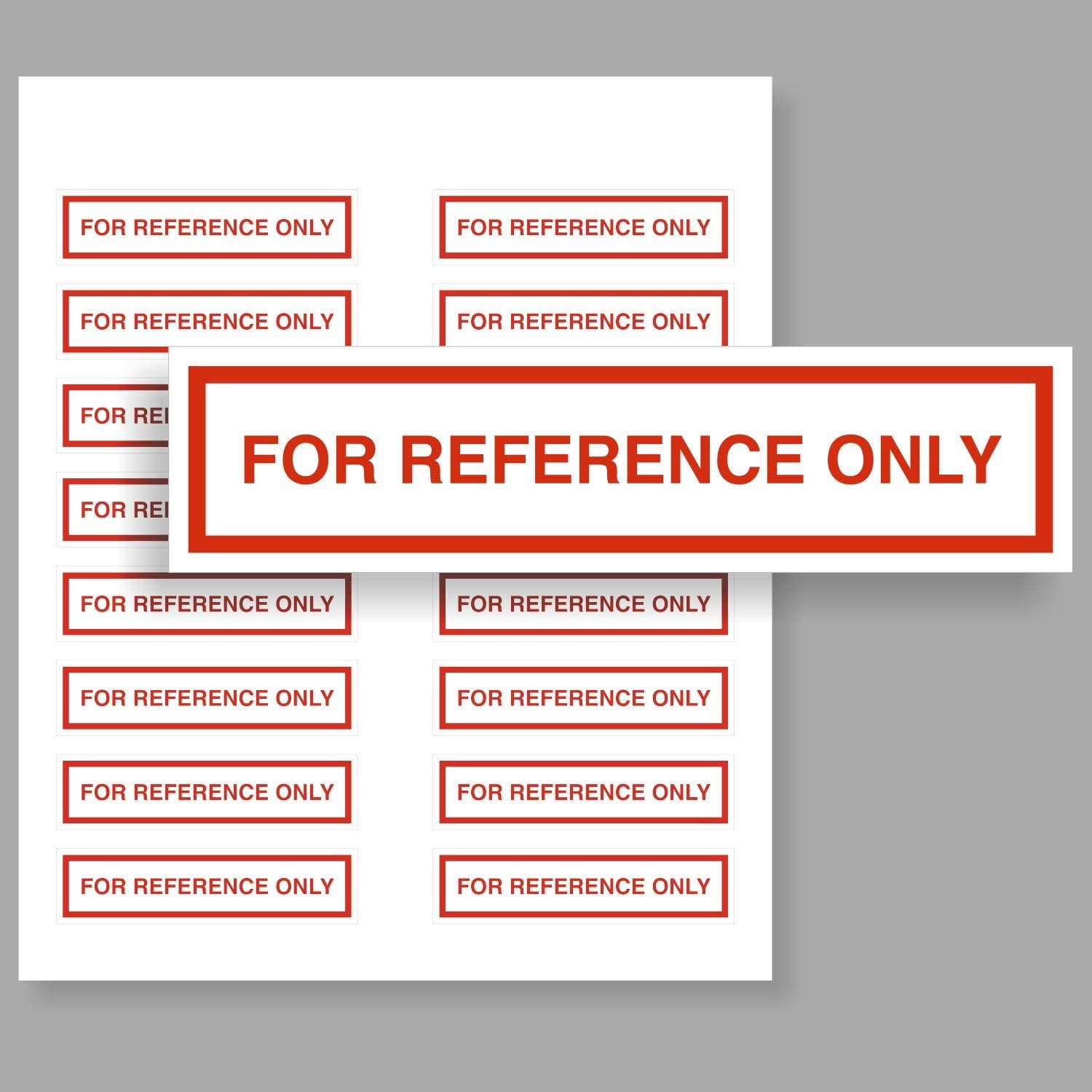 SmartSign for Reference Only Labels | Pack of 160, 2" x 0.5" Write-On Removable Vinyl Stickers