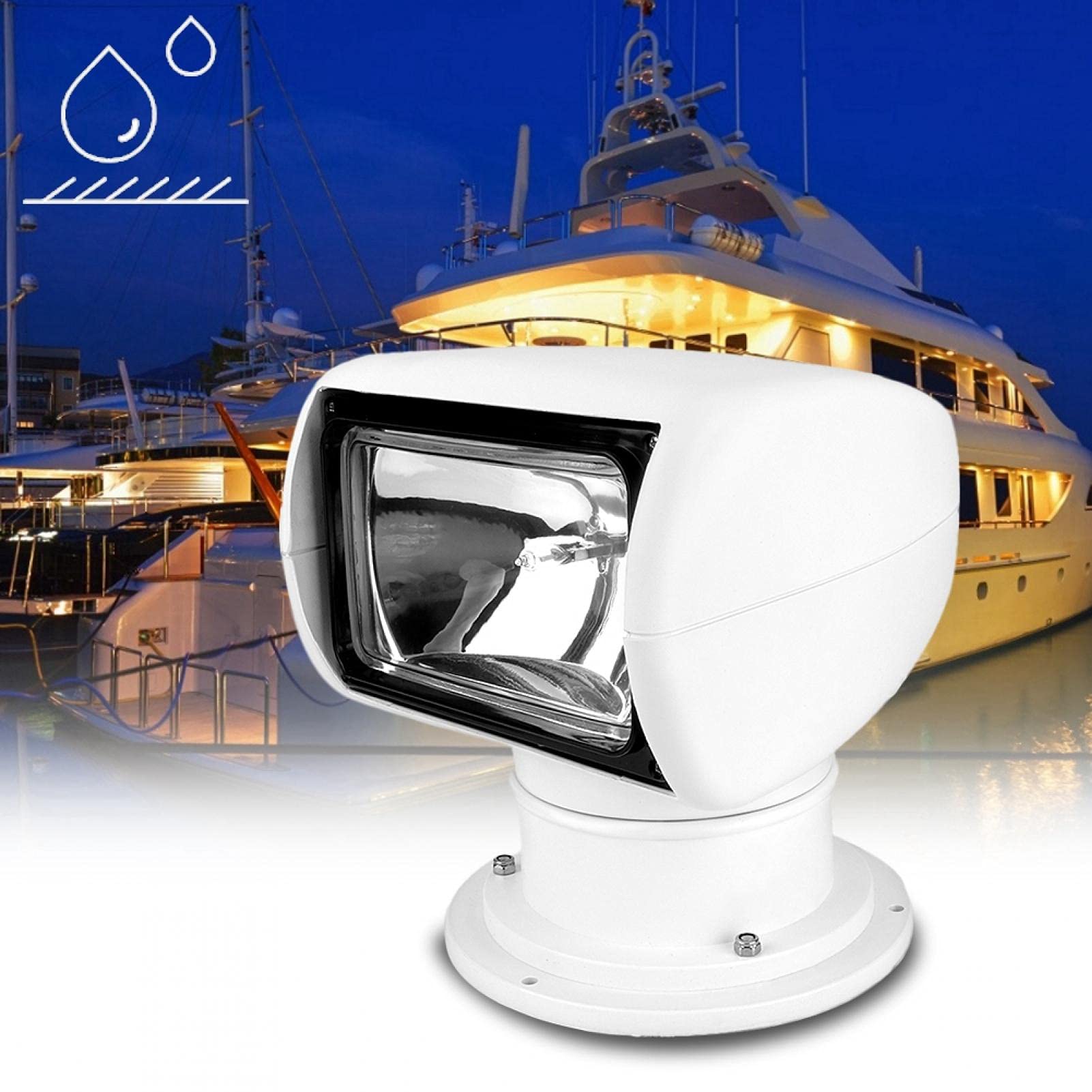 Compras Locas Foco marino, luces brillantes de Resistente y duradero Foco de impermeable, para yates Policía marina de pesca Guardacostas