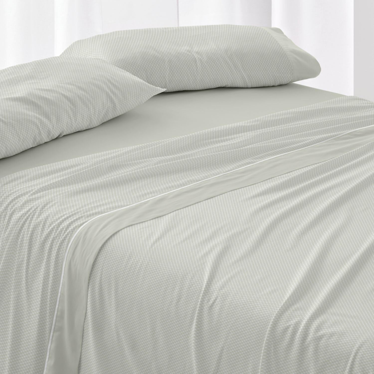 Burrito Blanco | Cotton Bedding Set | Bed 180 cm (+Available Sizes) | Design 633 | Olive Color (180x190/200 cm.)