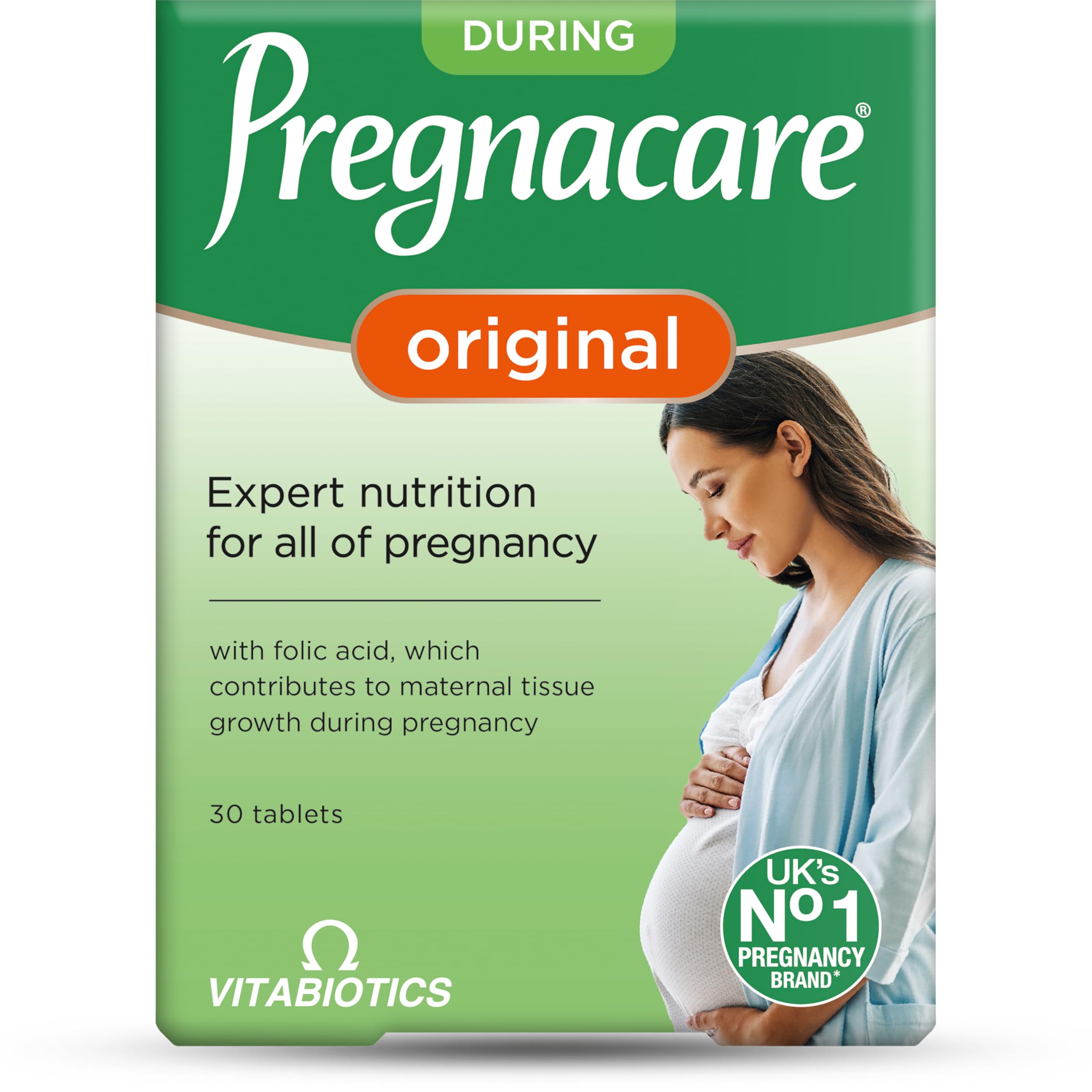 Pregnacare Original Formula Tablets During Pregnancy Support Vitamins and Supplements, 30 Tablets