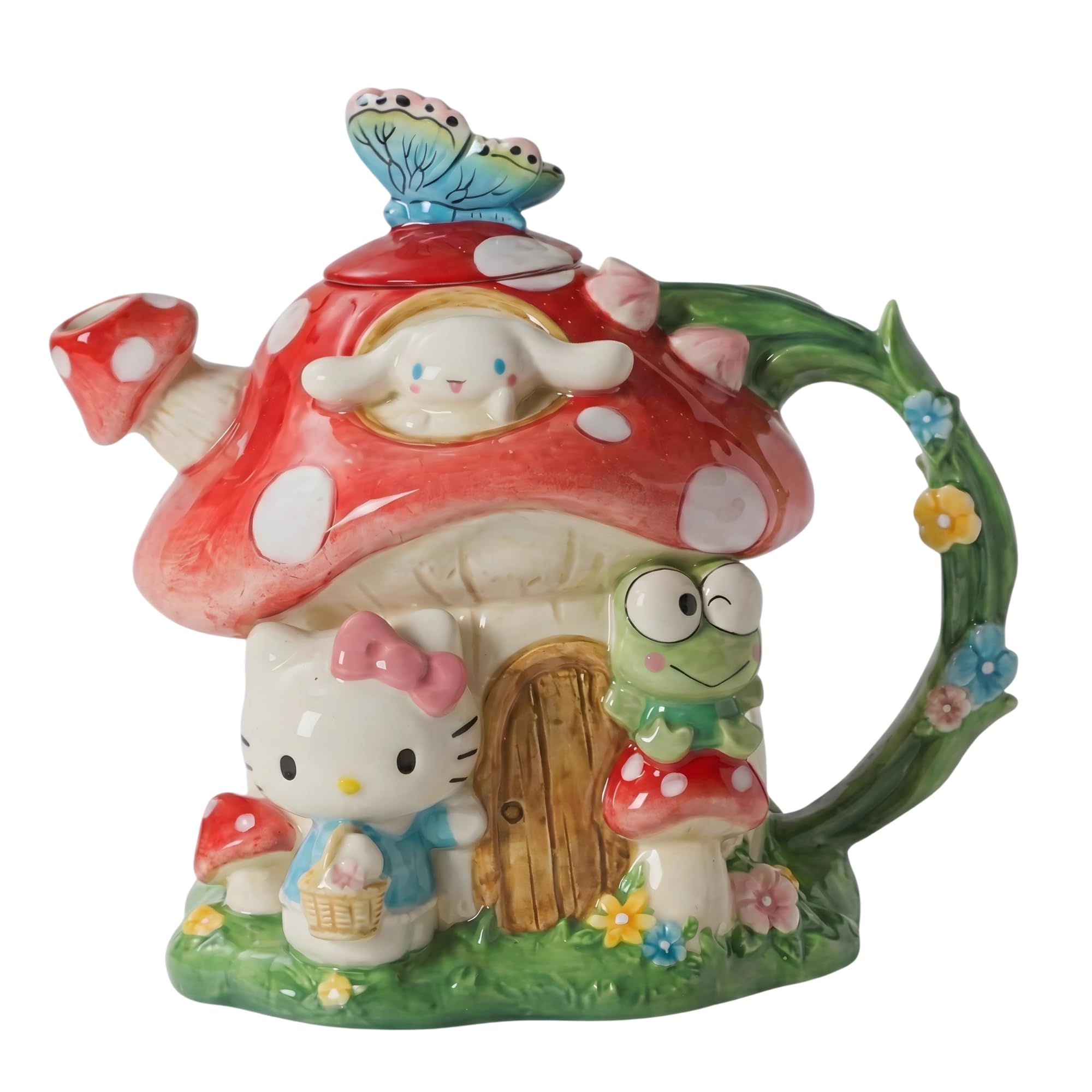 Amazon.com | Hello Kitty and Friends Mushroom House Teapot, 8.75
