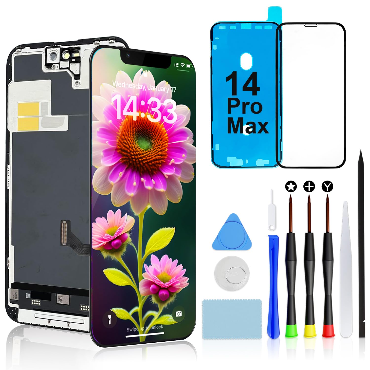Amazon.co.jp: 液晶パネル for iPhone 14 Pro Max互換 画面交換 修理