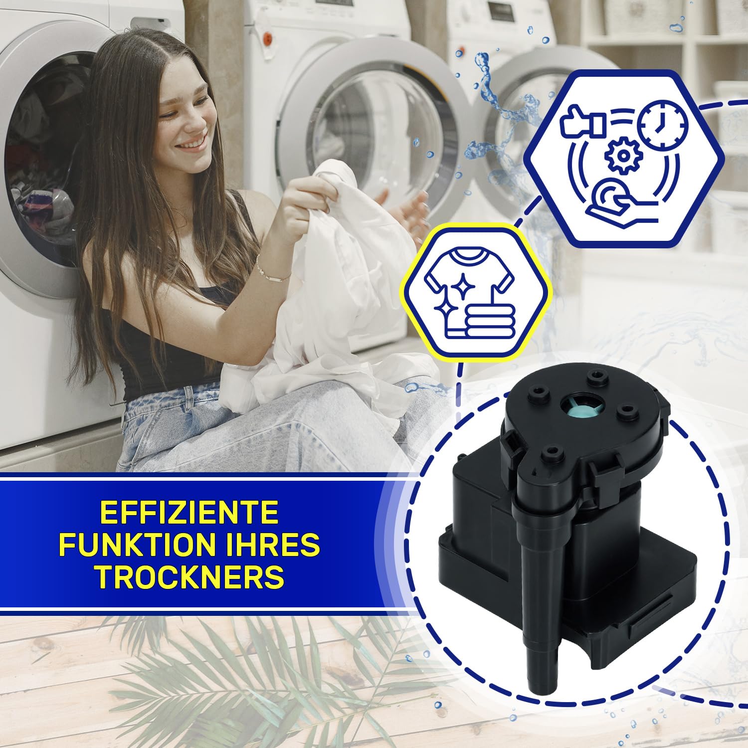 Kondenswasserpumpe Für Trockner B13-6C 13W - Passend Für AEG, Electrolux, Zanussi - 5 Jahre Garantie