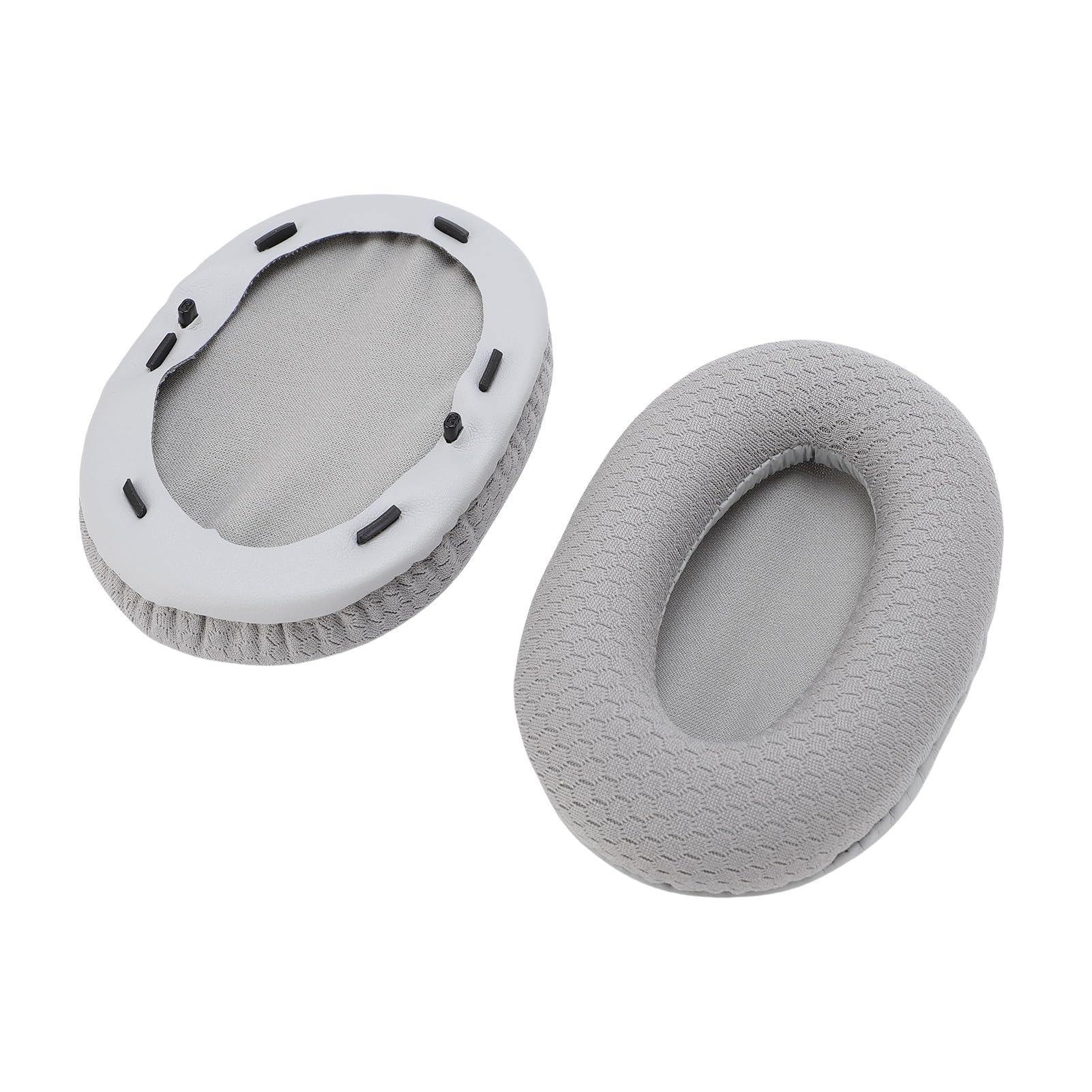 Ejoyous 2 Paia Cuscinetti Auricolari di Ricambio, Tessuto a Rete Traspirante e Cuscinetti di Ricambio per Cuffie in Memory Foam per X, Auricolari di Facile Installazione per l'Uso Quotidiano (GREY)