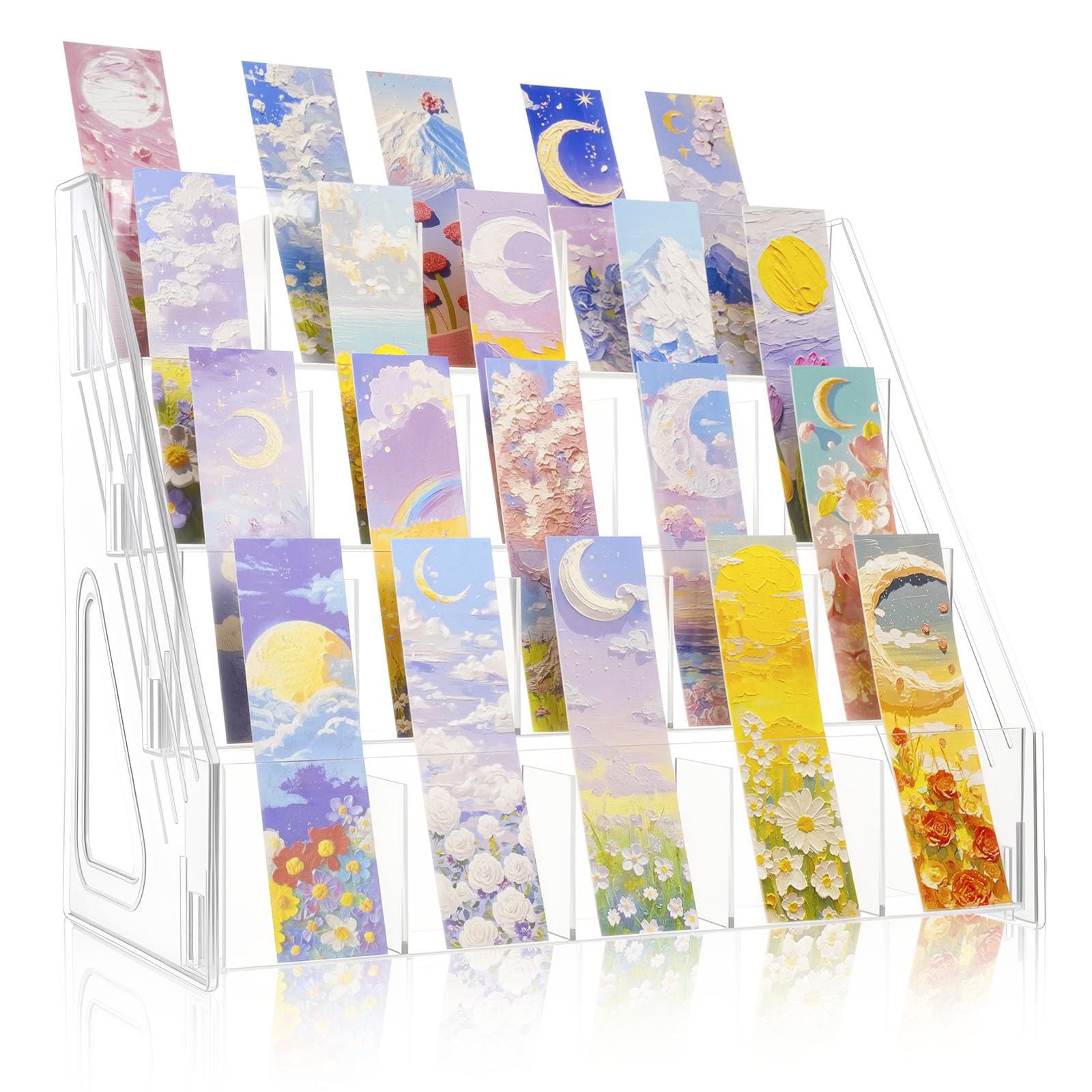 Photo 1 of TrendTrust Acrylic Bookmark Display Stand - 4 Tier, Clear
