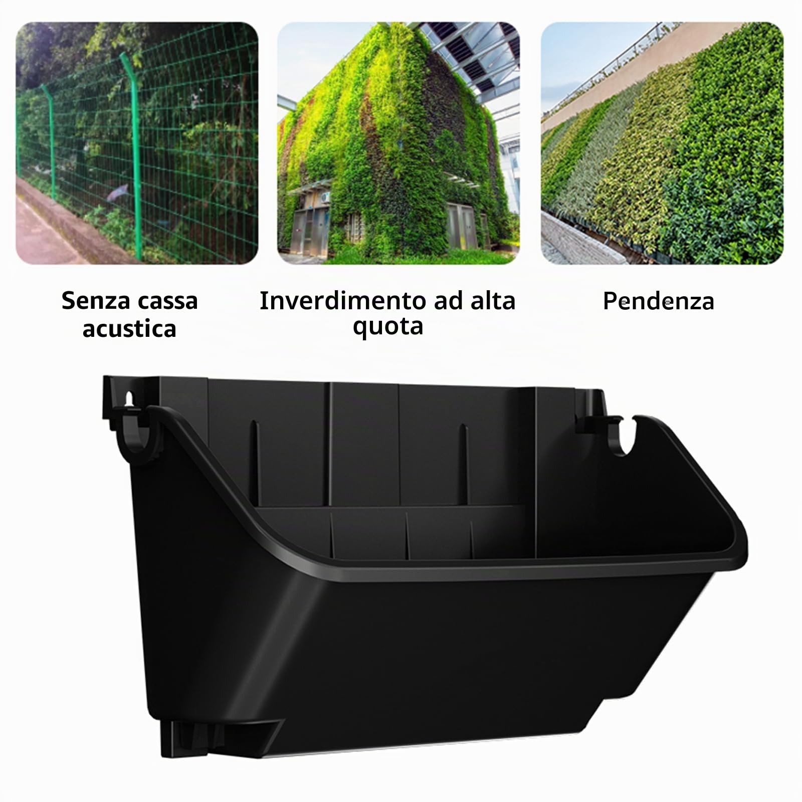Vaso per Piante da Parete Autoirrigante, Sacchetti per Fioriere Sospese da Esterno con 18 Vasi, Parete Verde Verticale Vivente, Fioriera Tascabile Sospesa Supporto da Parete per Interni ed