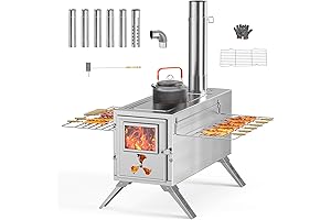 Portable Camping Wood Stove: Outdoor Cooking and Heating Companion