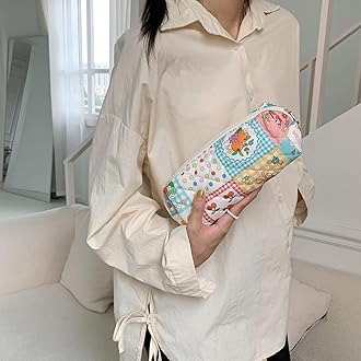 SURBEAV Pencil Case Pen Case Office College School Storage Bag Pouch Holder Box Organizer Makeup Pouch Cosmetic Bag Aesthetic Cute Pencil Case for Girls Boys Kids (ZC)