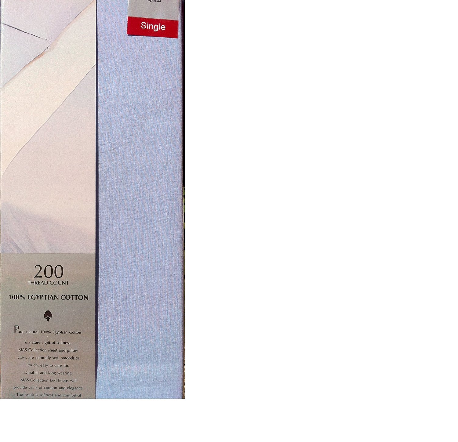 Mastex Sky Blue Poly Cotton Double Fitted Valence Sheet,, Percale, Frill 14 Inch With Gathering Only, Not Platform Double Fitted Valence Sheet (137 Cm X 193 Cm + 36 Deep)