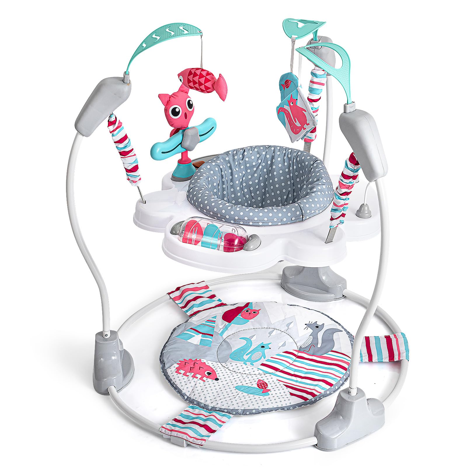 Portable Baby Activity Center Play Center 7-18 Months and Developmental Toys 7-18 Months,Pink