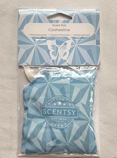 Scent Pak, ScentsyFragrance Small Space Freshener, Long Lasting Fragrance, Highly Scented Sachet (Clothesline)