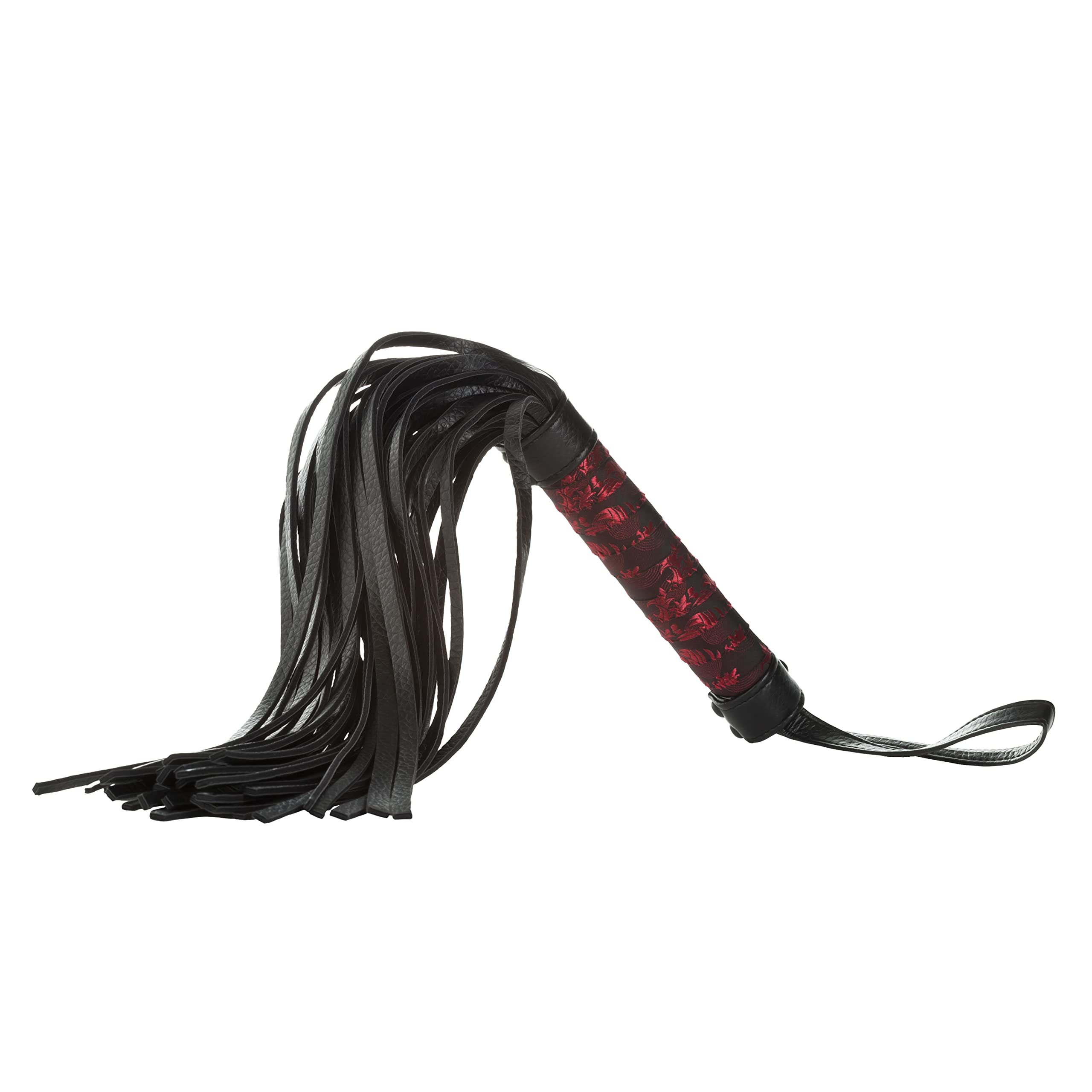 CalExotics Látigo, Color Negro/Rojo - 1 Látigo