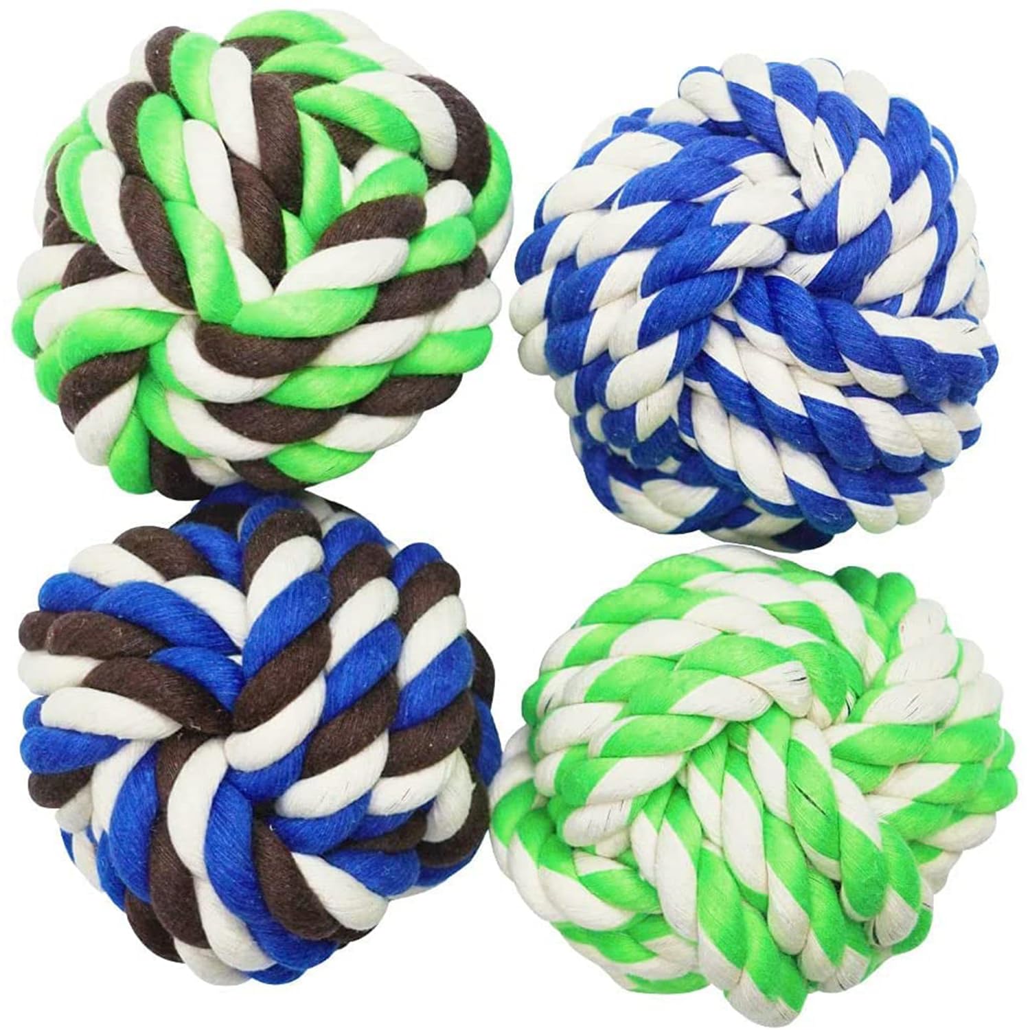 emily pets Large Dog Toys Rope Ball Toy for Dogs Big Tough Natural Cotton Rope Ball Chew Toy Set for Larger Breed (4-Pack) (B09TDNSNTQ) Amazon Price History, Amazon Price Tracker