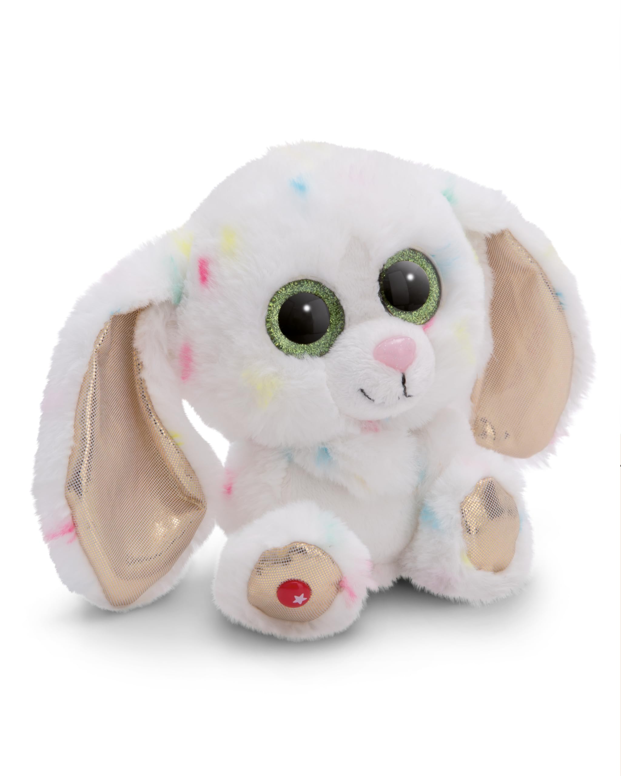 NICI soft toy GLUBSCHIS Rabbit Spottitu 15cm multi-coloured - Cuddly sweet plush for cuddling and playing, for children & adults, great gift idea - 61453
