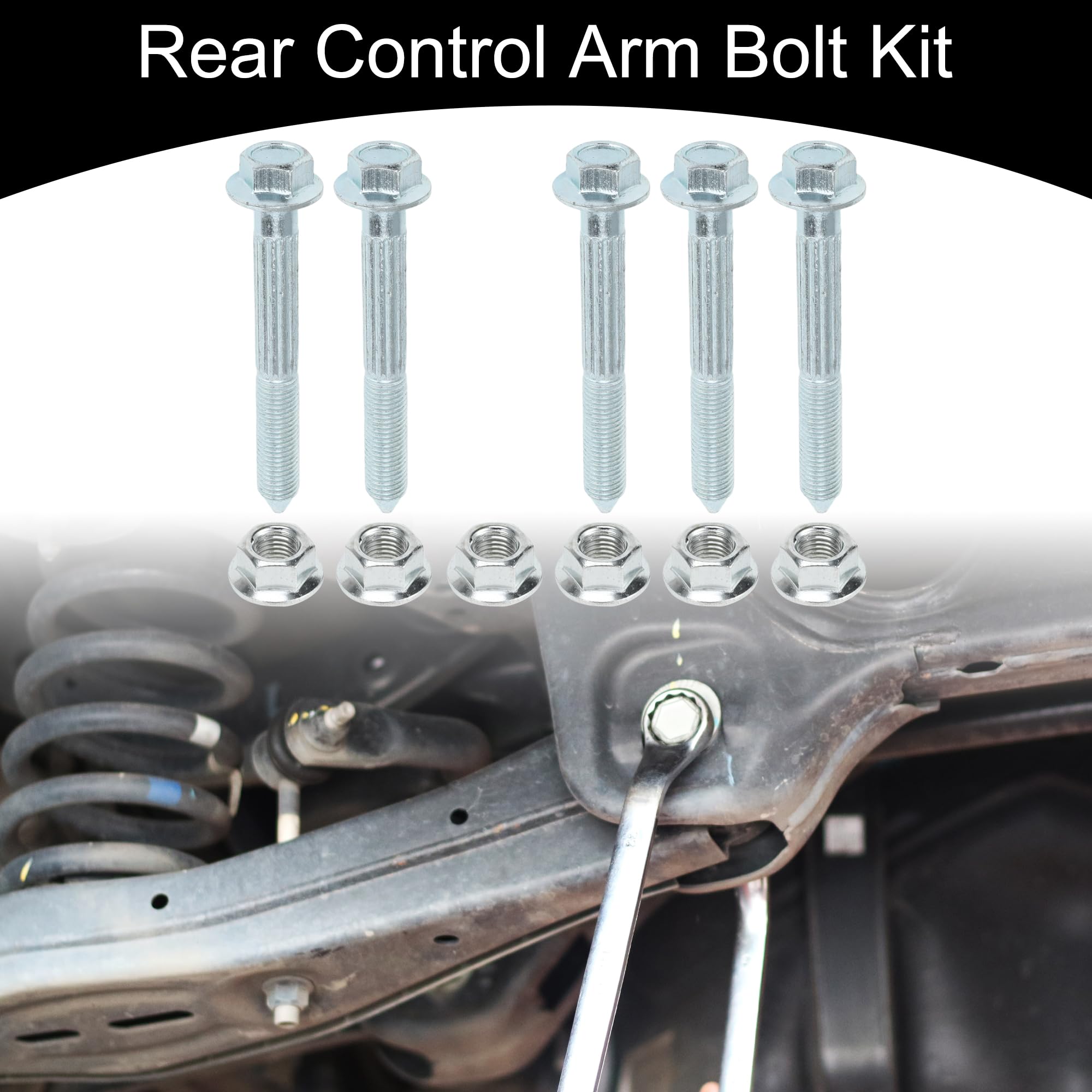 Kit De Perno Del Brazo De Control Trasero No. 90173Sr3003 - Pernos Para Automóviles - Para Honda Civic 1996-2000 Tono Plateado Metálico - 1 Juego