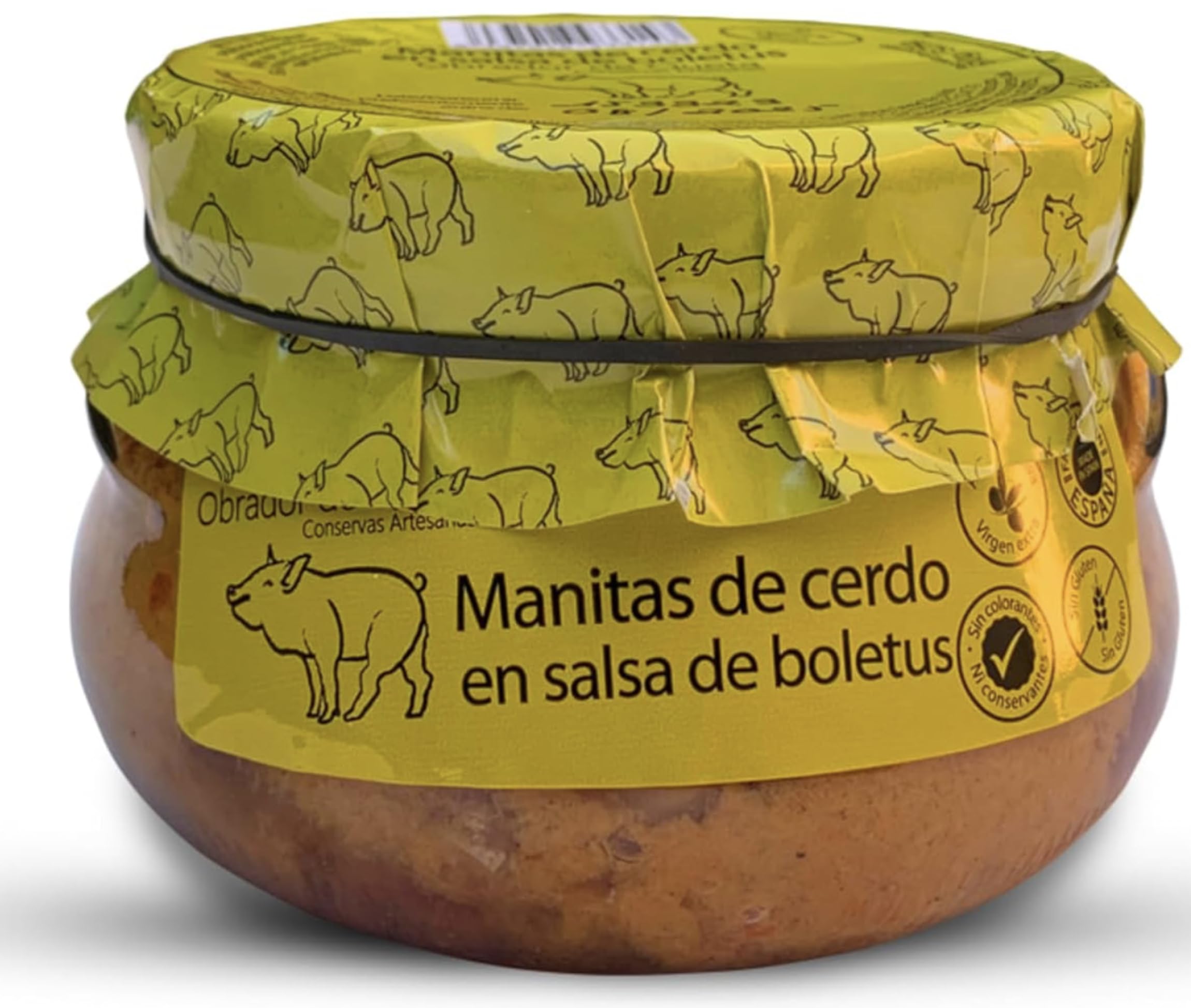 Pack Gourmet 5. Rabo de Toro estofado 640gr + Carrilleras cerdo al vino blanco 440gr + Caracoles en salsa 550gr + Manitas de cerdo salsa boletus 610gr + Callos en salsa jamón, chorizo, morcilla 560gr.