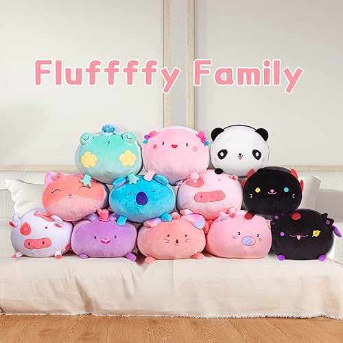 Miniatura 7 de Mewaii Almohada de peluche de panda de 16 pulgadas, almohada de peluche suave y blanda para dormir, juguetes de peluche kawaii, regalo para niñas y