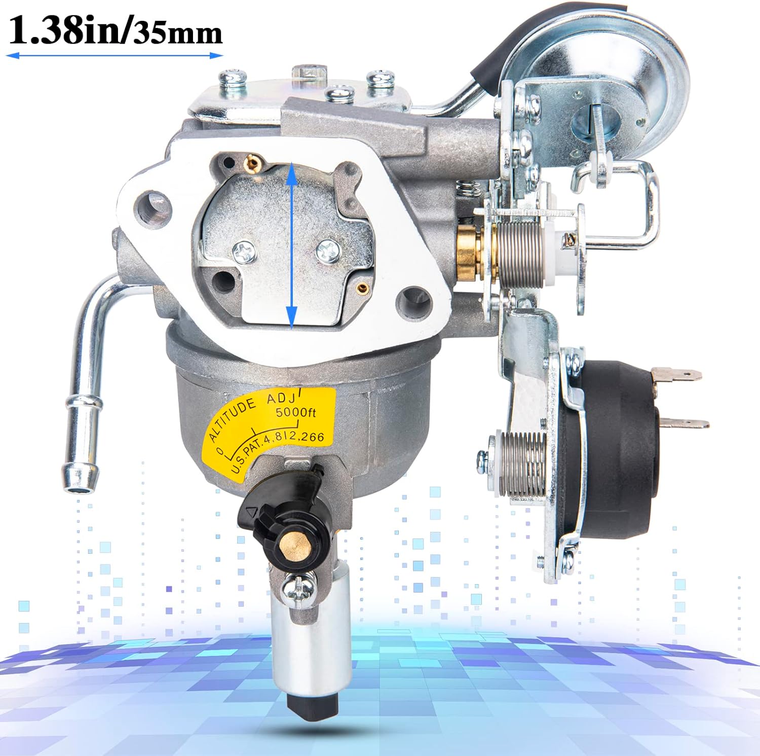 541-0765 Carburetor Compatible With Onan 5500 7000 Generator Replaces A043B781 5410765 146-0774 141-0982 141-0983 Onan Grand Marquis Gold Generator HGJAA HGJAB HGJAB-900 HGJAC