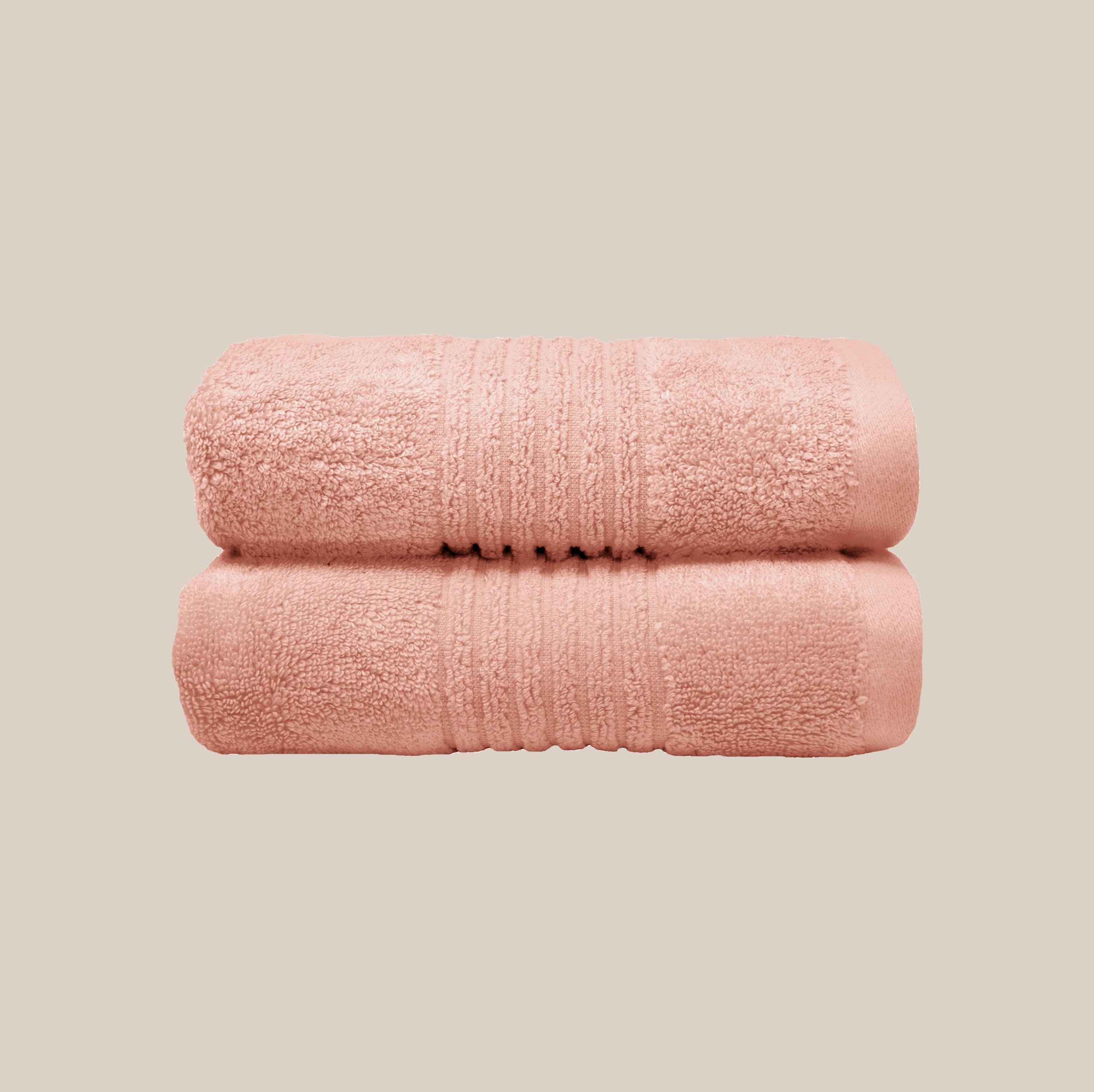 Misona Ultra Soft Bamboo Hand Towel - Pale Pink - Zero Twist Technology - 50 x 90cm