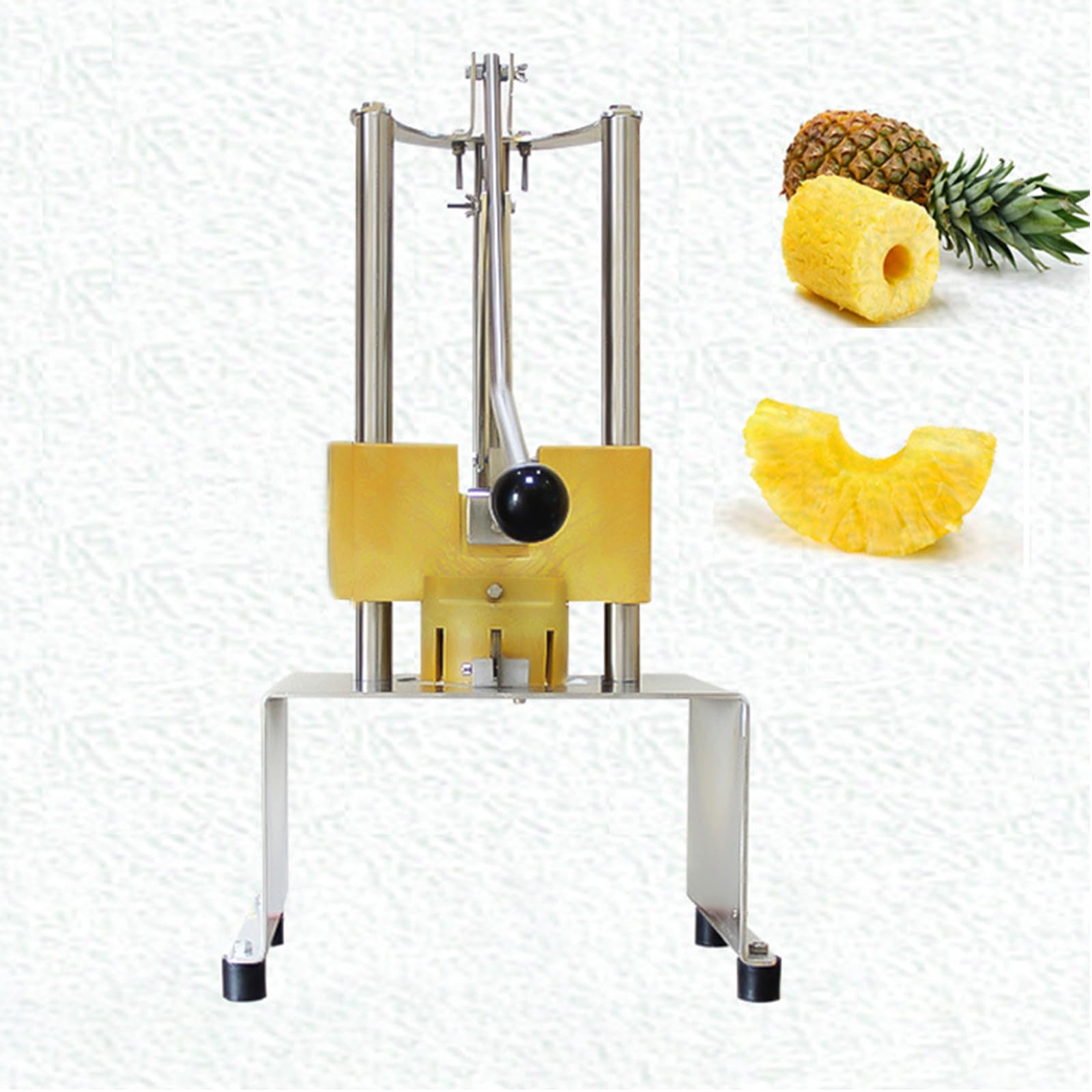 OLSKFUH Pineapple Corer, Commercial Pineapple Machine Stainless Steel Peeling Blade, Fruit Shop Pineapple Peeler,