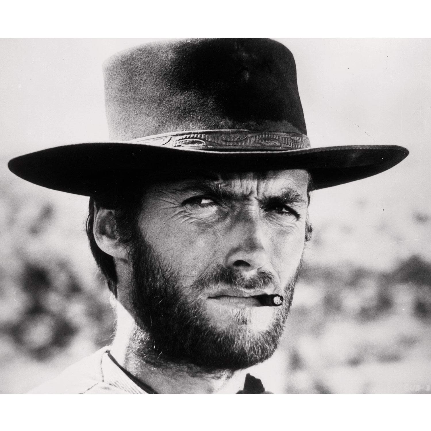 Plaque en métal vintage avec inscription « Actor Clint