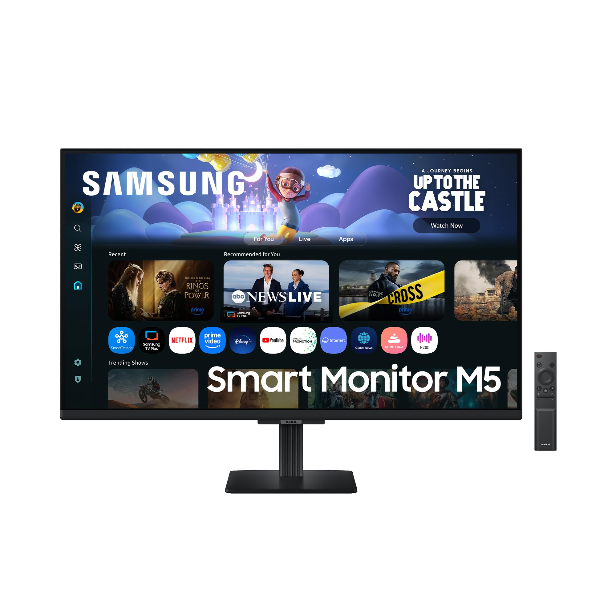 Samsung LS32FM502EUXEN- M5 27" FHD Smart Monitor (1920 x 1080, 16:9, 60Hz, 4ms, VA, Gaming Hub, Adaptive Sound, Knox Security), Black, 2025 Version