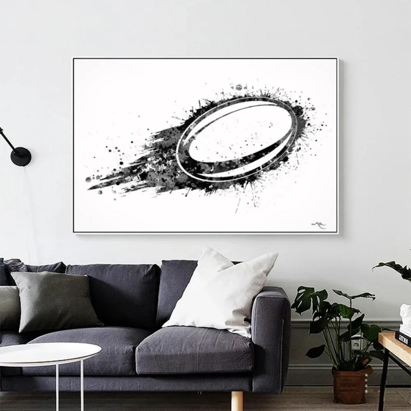 MAIMANG Cuadro de lienzo de fútbol con arte de pared abstracto clásico para niños, póster impreso en HD, decoración para el hogar, sala de estar, dormitorio, 40 x 60 cm x 3, sin marco