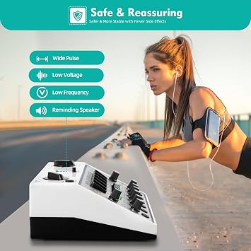 Electric Acupuncture Stimulator Machine Kwd808-I,Electric Impulse Acupuncture with 5 Number of Waves and Timing Function,110-240v,50hz,Electro Acupuncture Instrument Pulse(White)