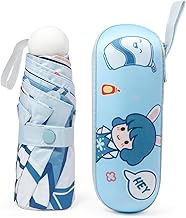StarAndDaisy Foldable Mini Cute and Small Capsule Design Umbrella with Capsule Case, Mini windproof 3 folding UV for travel, Nylon Capsule Shape Umbrella For kids Boys & Girls.