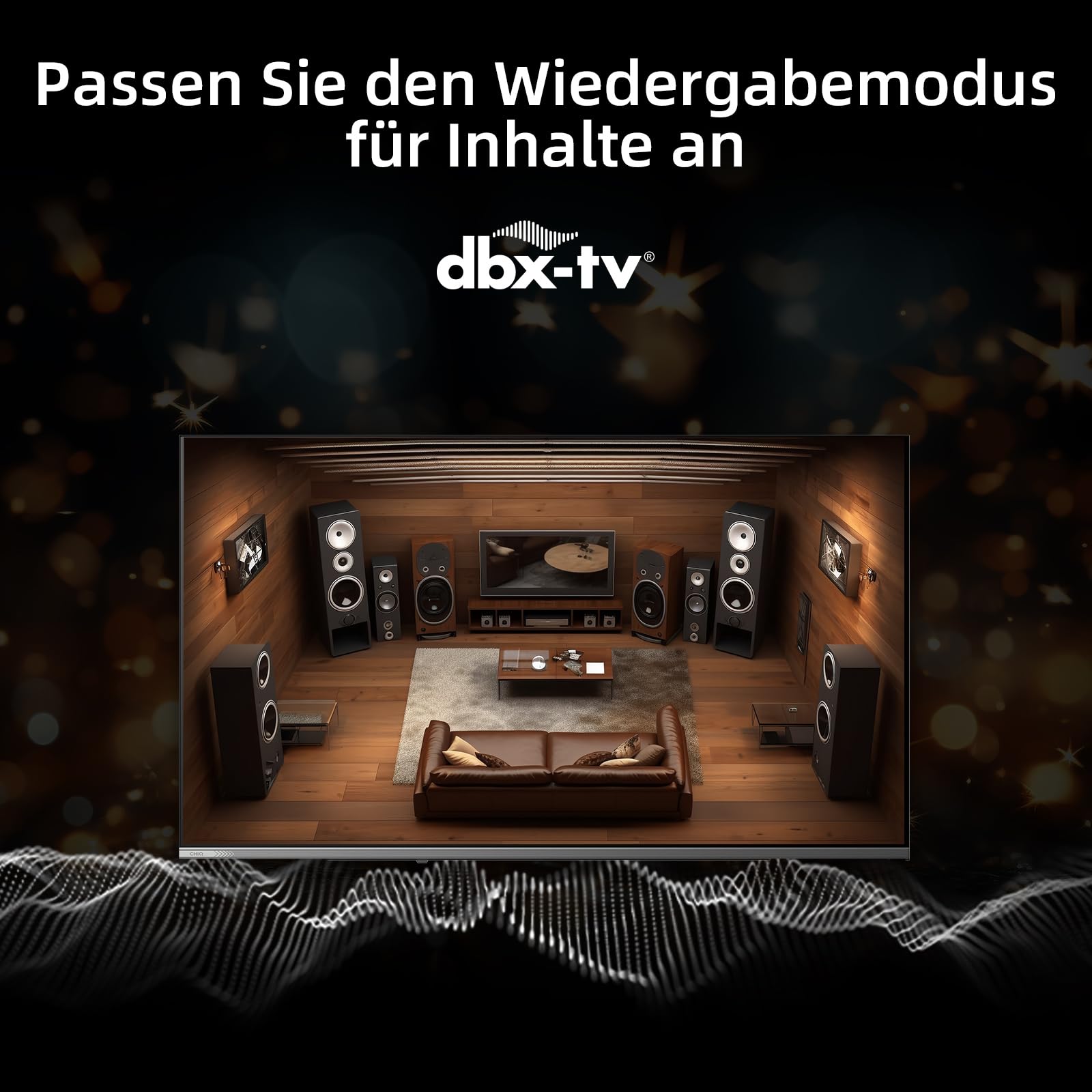CHiQ 43 Zoll 4K UHD QLED Smart Google TV, ALLM & VRR für Spiele, MEMC | Kompatibel mit Apple AirPlay, HDR10, Sprachsteuerung, Ultra-dünnes Metal-Design, Dolby Audio, 2.4G/5G WLAN, U43QST