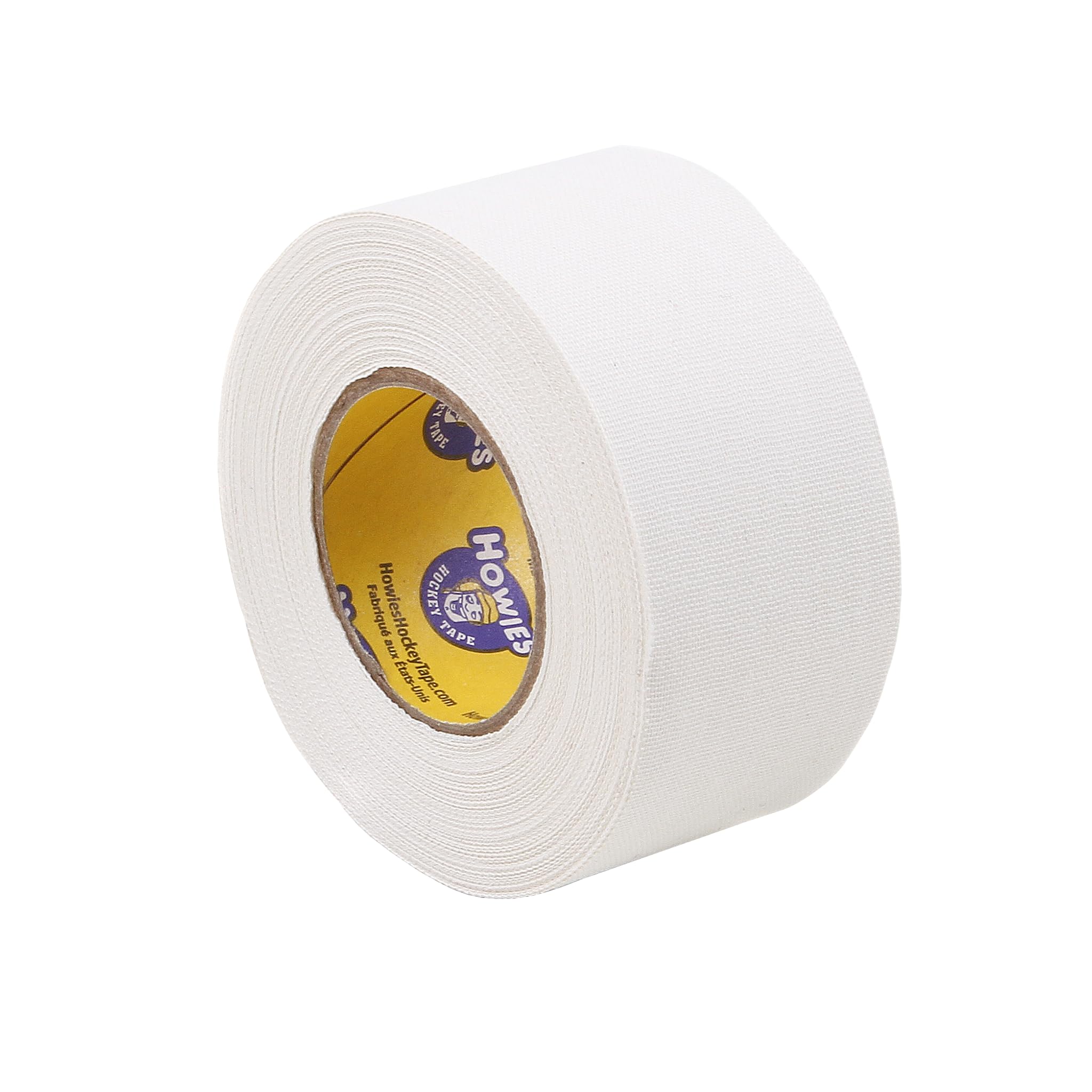 Howies White Hockey Tape | 1.5 White Cloth Stick & Bat Tape for Hockey, Lacrosse, Baseball, Sports | 1 Pack | Strong Grip, Durable, Long-Lasting | Made in USA