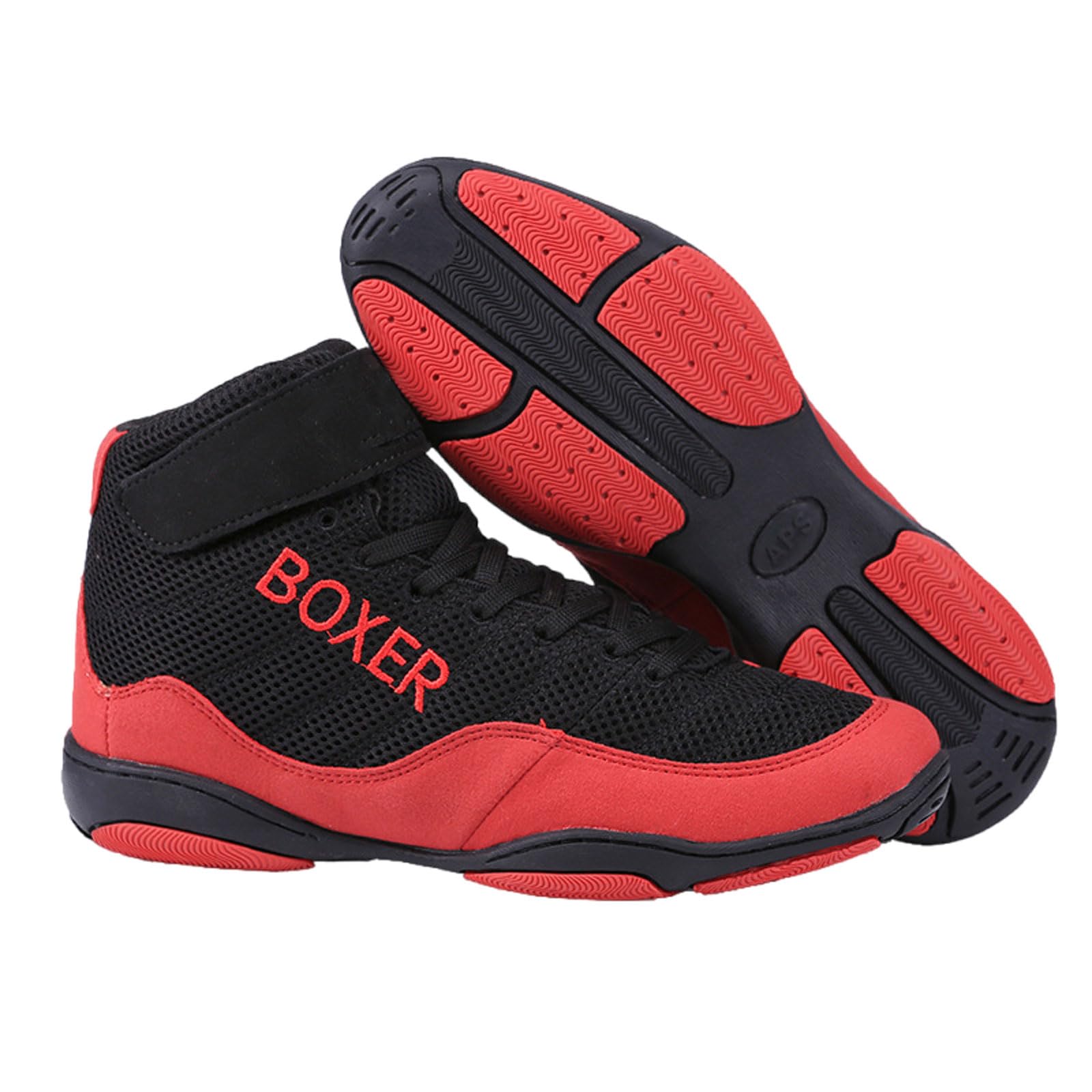 ForceRoute Boots Boxing Sneakers,Boxing Shoes,Training Sneakers Wrestling Shoes,High Top Training Wrestling Shoes,Breathable Non -Slip,Cool Dry Breathable,For Training Fighting Exercise Fitness