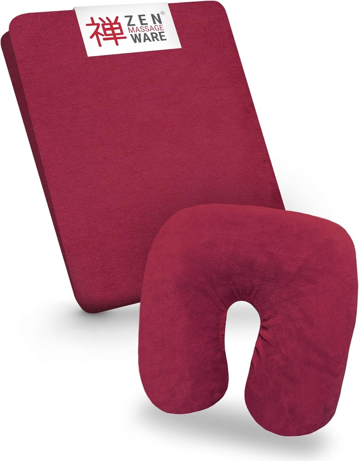 ZEN — Drap housse table de massage et appuie-tête — housse table de massage en éponge pour tables d'esthétique, de thérapie et de traitement — housse de table lavable à 60° (Bourgogne)