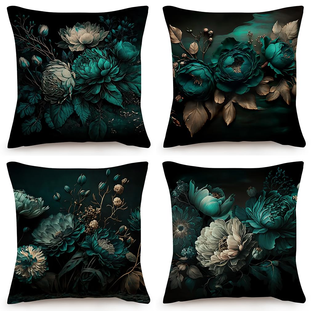Housse de coussin 50x50 en lin durable pour canapé et extérieur