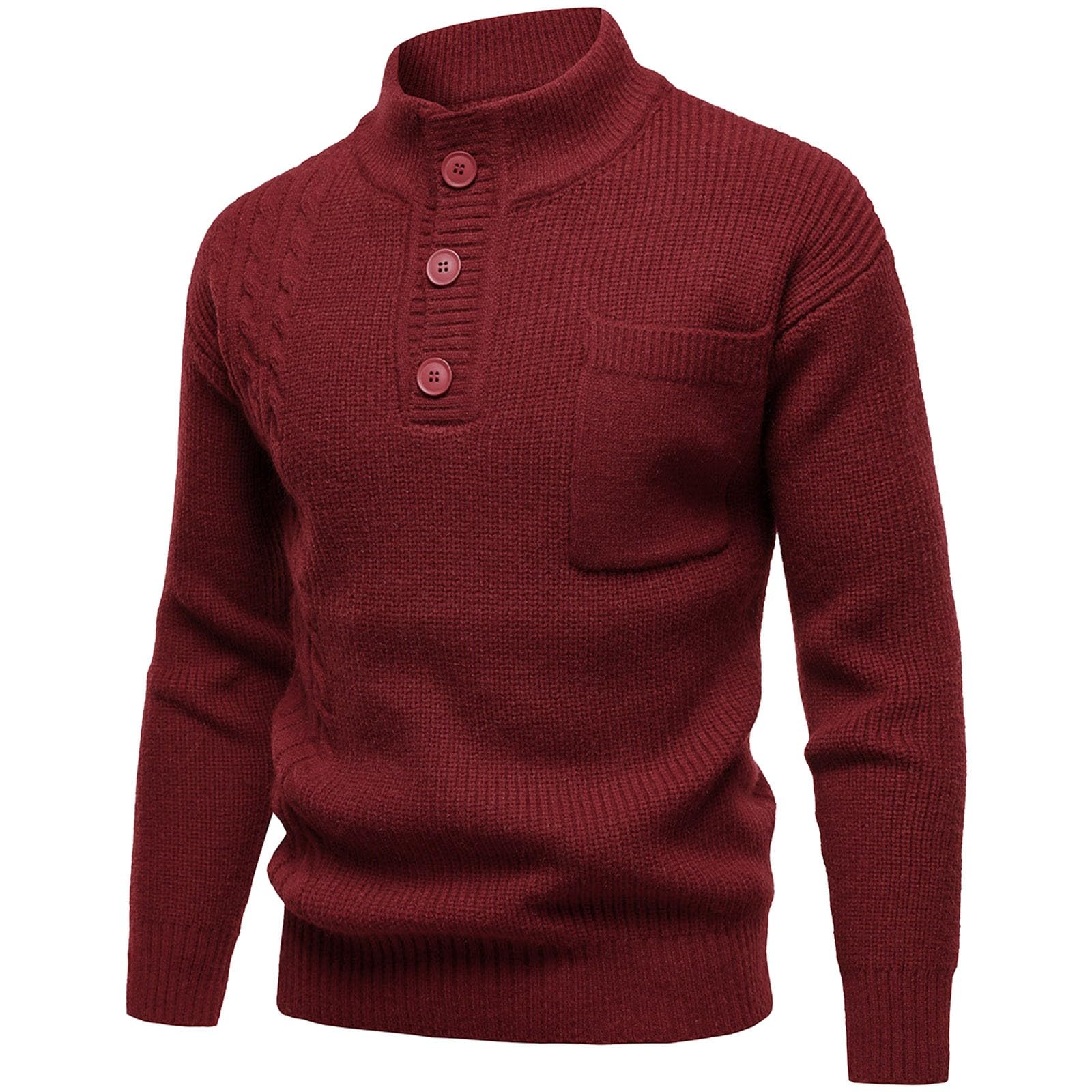 Suéter abrigo otoño invierno casual de punto cómodo cálido tipo jersey superior 5