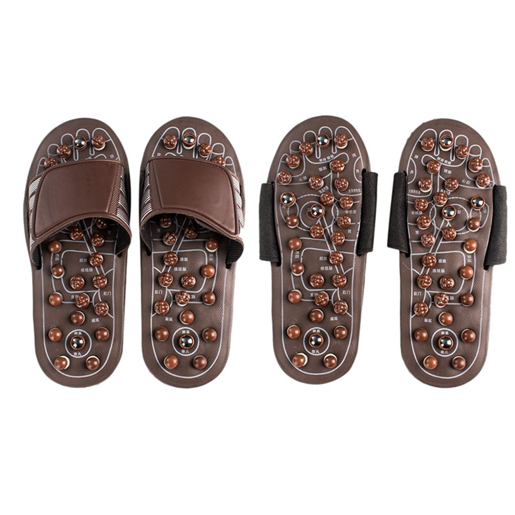 6x Akupressur Fuß Massage GeräT Massage Hausschuhe Schuhe Reflexzonen Massage Sandalen Relief Plantar Fasziitis Arthritis für MäNner Frauen M