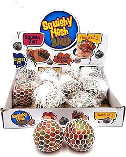 لعبة كرة العنب الملونة بالضغط باليد، متعددة الألوان