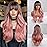 Esmee 24 Women Synthetic Wigs Natural Long Wavy Ombre Pink with Dark RootsFluffy Air Bangs Light Cosplay Party Wigs