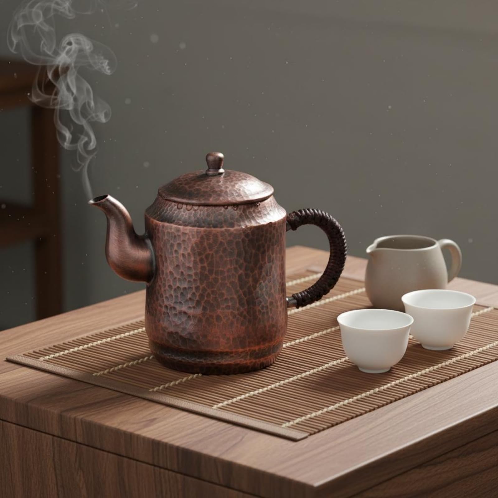 茶色の陶器製壺 金属製ハンドル付き 直しあります Amazon | Jinhxofs 紫銅茶壺 保温性 銅茶作り壺 注ぎやすい 500ml茶壺