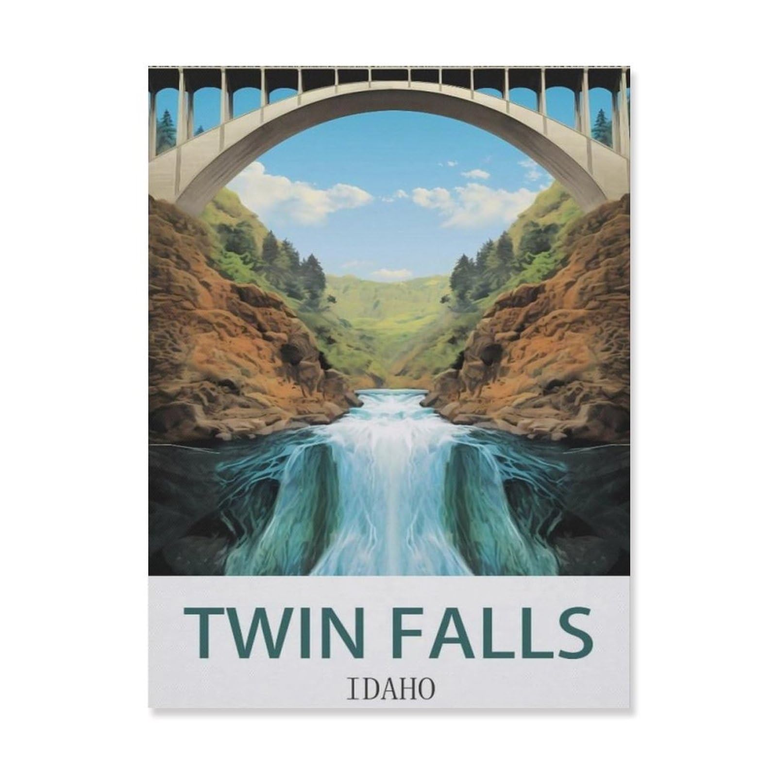 Metal Sign Tin Sign，Twin Falls Idaho(20x30cm）